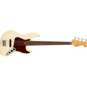 American Professional II Jazz Bass® Fretless, Rosewood Fingerboard, Olympic White