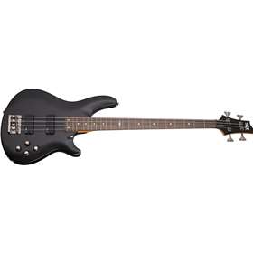 C-4 Bass Sgr By Schecter Midnight Satin Black W/ Gig Bag