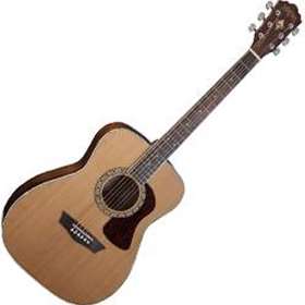Washburn Heritage 10 Series Folk Solid Cedar Mahogany Acoustic Concert Guitar - Natural