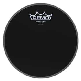 8"  Remo Ebony Ambassador