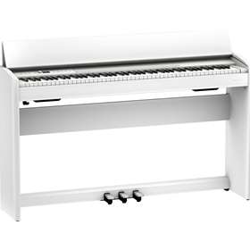 F701 Digital Piano, White with stand & bench