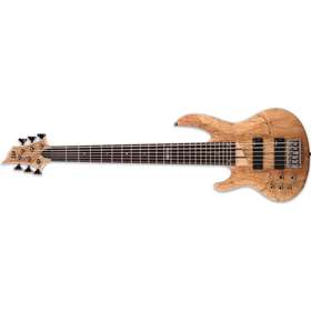 LTD B-206 Natural Satin 6 String Bass Guitar Left-Handed