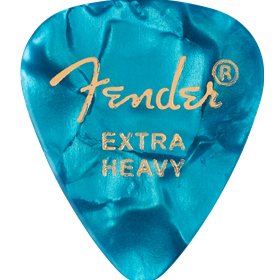 351 Shape Premium Picks, Extra Heavy, Ocean Turquoise, 12 Count