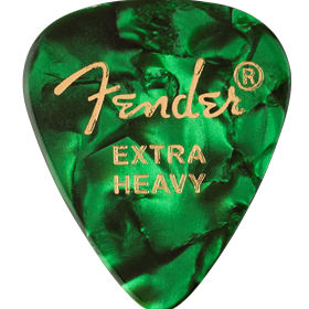 351 Shape Premium Picks, Extra Heavy, Green Moto, 12 Count