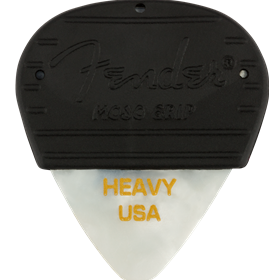 Mojo Grip Picks, Celluloid, Heavy, 3-Pack, White Moto