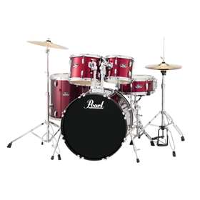 Pearl Roadshow 5-piece Complete Drum Set, Wine Red