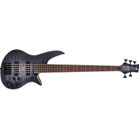 X Series Spectra Bass SBXQ V, Laurel Fingerboard, Transparent Black Burst