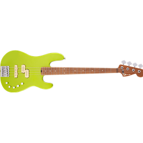 Pro-Mod San Dimas® Bass PJ IV, Caramelized Maple Fingerboard, Lime Green Metallic