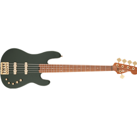 Pro-Mod San Dimas® Bass JJ V, Caramelized Maple Fingerboard, Lambo Green Metallic