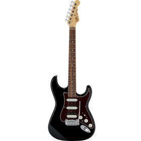 G&L Fullerton Deluxe Legacy HB, Jet Black w/ Rw Fingerboard