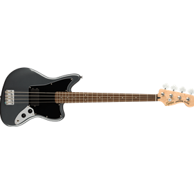 Affinity Series® Jaguar® Bass H, Laurel Fingerboard, Black Pickguard, Charcoal Frost Metallic