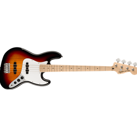Affinity Series® Jazz Bass®, Maple Fingerboard, White Pickguard, 3-Color Sunburst