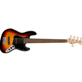 Affinity Series™ Jazz Bass® V, Laurel Fingerboard, Black Pickguard, 3-Color Sunburst