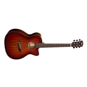Cort Core Series Blackwood Acoustic Guitar With Case, Open Pore Light Burst