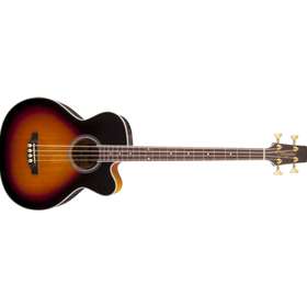 Takamine G Series Acoustic Electric Bass Guitar, Black Sunburst