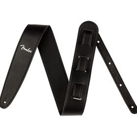 Vegan Leather Strap, Black, 2.5", Microfiber