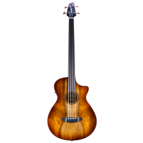 Breedlove Pursuit Exotic S Concerto Amber Fretless Bass CE Myrtlewood-Myrtlewood