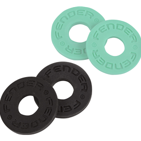 Fender® Strap Blocks, 4-Pack, Black (2) and Surf Green (2)