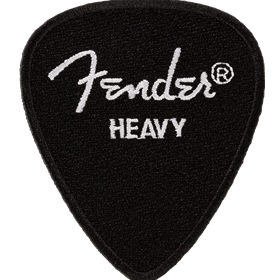 Fender™ Heavy Pick Patch, Black