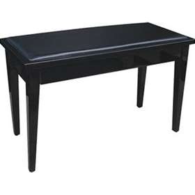 Profile Piano Bench w/ Compartment Black