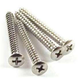 Profile Neck Plate Screw Set Chrome