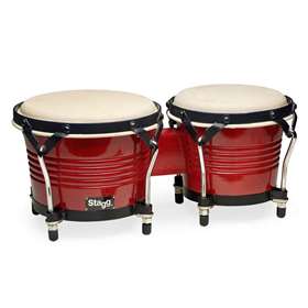 7.5" Wood Bongos Cherry