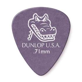 Dunlop 0.71mm Gator Grip Guitar Pick (12/bag)