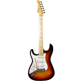 Fullerton Deluxe Legacy, 3-Tone Sunburst, Maple Fretboard