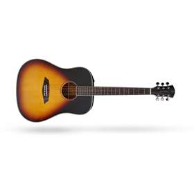 Larry Carlton A3-D Dreadnought Acoustic / Electric Guitar, Vintage Sunburst