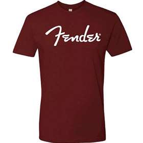 Fender Spaghetti Logo T-Shirt, Oxblood, XL