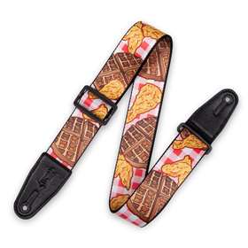 2" Wide Polyester Strap w/ Chicken & Waffles