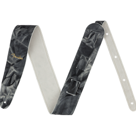 Tie Dye Leather Strap, Black, 2"