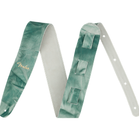 Tie Dye Leather Strap, Sage Green, 2"