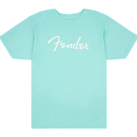 Fender® Spaghetti Logo T-Shirt, Daphne Blue, S