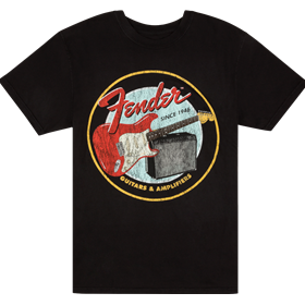 Fender® 1946 Guitars & Amplifiers T-Shirt, Vintage Black, S