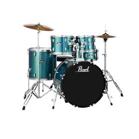 Roadshow Complete 5-piece Drum Set with 22" Bass Drum, Hardware & Cymbals