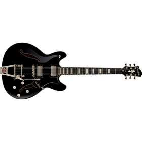 Tremar Viking Dlx F-holeMaple body-BLACK