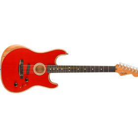 American Acoustasonic® Strat®, Ebony Fingerboard, Dakota Red