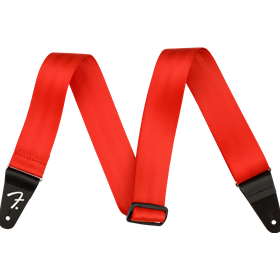 Seat Belt Strap, Red, 2"