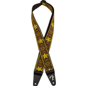 Pasadena Woven Strap, Yellow Wallflower, 2"