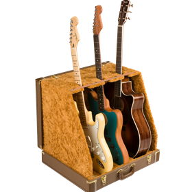 Fender® Classic Series Case Stand - 3 Guitar, Brown