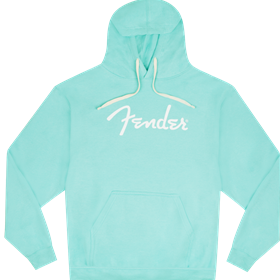 Fender® Spaghetti Logo Hoodie, Daphne Blue, M