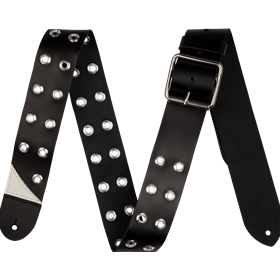 Jackson® Grommet Leather Strap, Black, 2.5"