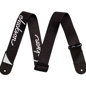 Jackson® White Logo Strap, Black, 2"