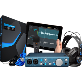 PreSonus® AudioBox® iTwo Studio, Black and Blue