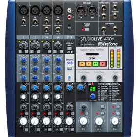 PreSonus® StudioLive® AR8c Analog Mixer, Blue