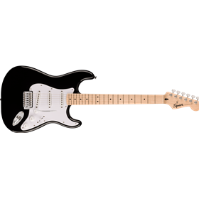 Squier Sonic® Stratocaster®, Maple Fingerboard, White Pickguard, Black