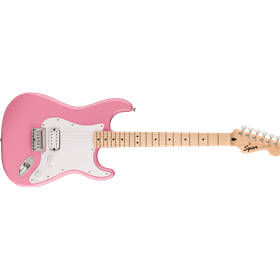 Squier Sonic® Stratocaster® HT H, Maple Fingerboard, White Pickguard, Flash Pink