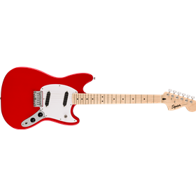 Squier Sonic® Mustang®, Maple Fingerboard, White Pickguard, Torino Red