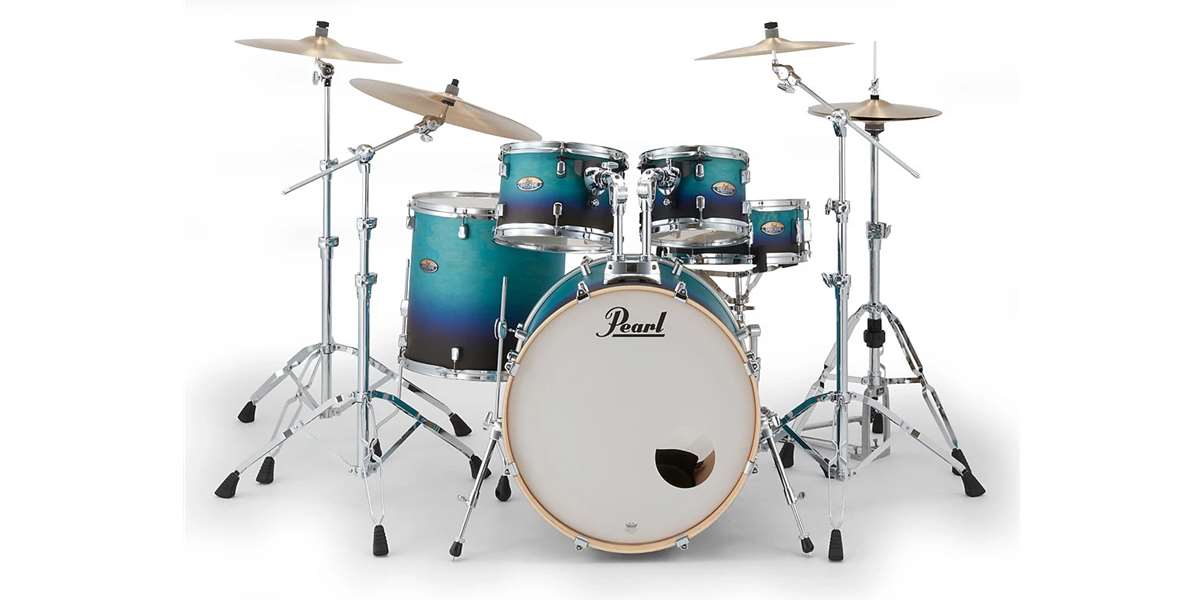 Innovations Music - Pearl Decade Maple, Azure Daybreak Drum Shells